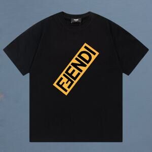 Fendi Men's Black Short Sleeve T-Shirt